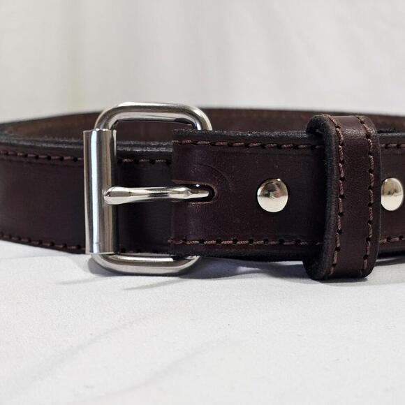 Mens Brown Relentless Tackle Size 50 Ultimate Steel Coreleather Gun Belt